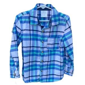 FALLS CREEK Blue Pink Plaid Button Down